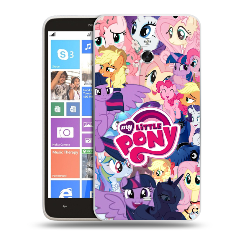 Пластиковый чехол на Nokia Lumia 1320 с принтом My little pony Дружба чудо Пластиковый чехол на Nokia Lumia 1320 с принтом My little pony Дружба чудо