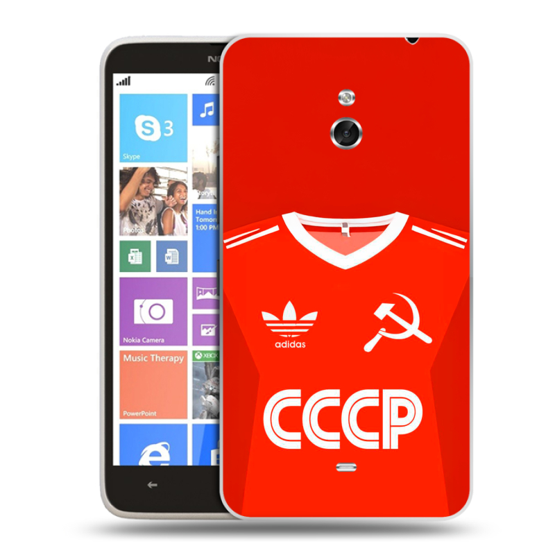 Пластиковый чехол на Nokia Lumia 1320 с принтом Флаг Герб СССР Пластиковый чехол на Nokia Lumia 1320 с принтом Флаг Герб СССР