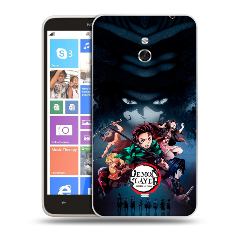 Пластиковый чехол на Nokia Lumia 1320 с принтом Demon Slayer Клинок рассекающий демонов Пластиковый чехол на Nokia Lumia 1320 с принтом Demon Slayer Клинок рассекающий демонов