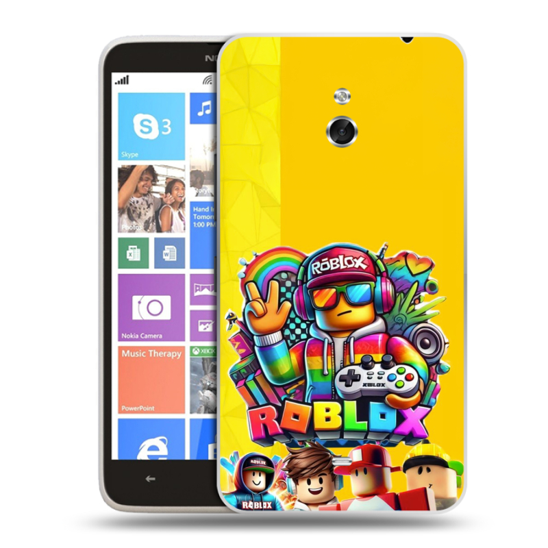 Пластиковый чехол на Nokia Lumia 1320 с принтом Roblox Роблокс Пластиковый чехол на Nokia Lumia 1320 с принтом Roblox Роблокс