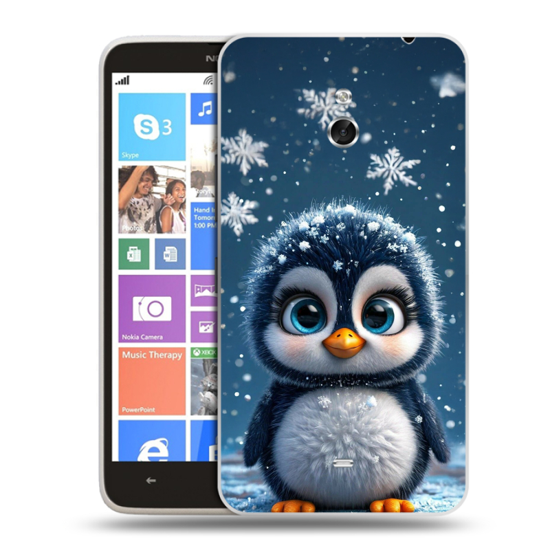 Пластиковый чехол на Nokia Lumia 1320 с принтом Новый год Пластиковый чехол на Nokia Lumia 1320 с принтом Новый год