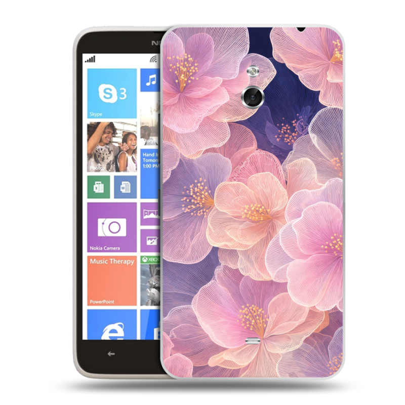 Пластиковый чехол на Nokia Lumia 1320 с принтом женский Пластиковый чехол на Nokia Lumia 1320 с принтом женский