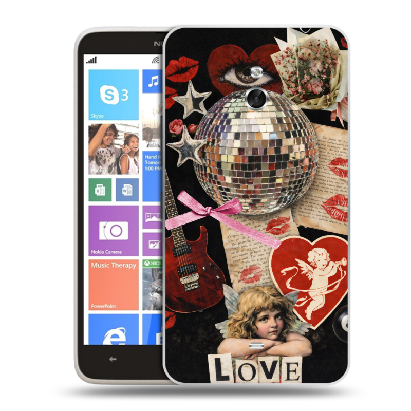 Пластиковый чехол на Nokia Lumia 1320 с принтом для девочек Пластиковый чехол на Nokia Lumia 1320 с принтом для девочек