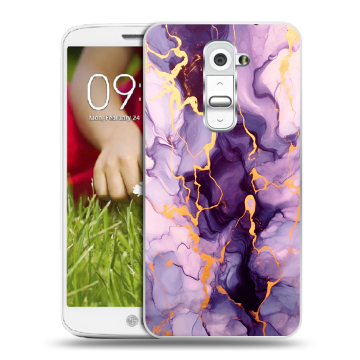 Пластиковый чехол на LG Optimus G2 mini с принтом Мрамор