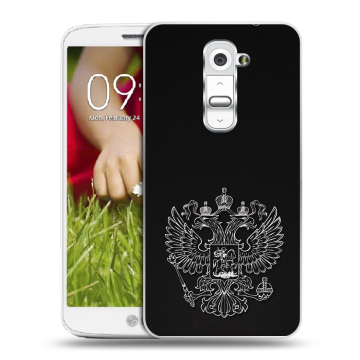 Пластиковый чехол на LG Optimus G2 mini с принтом Герб России Пластиковый чехол на LG Optimus G2 mini с принтом Герб России