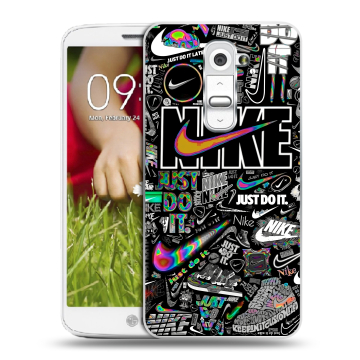 Пластиковый чехол на LG Optimus G2 mini с принтом Найк Пластиковый чехол на LG Optimus G2 mini с принтом Найк