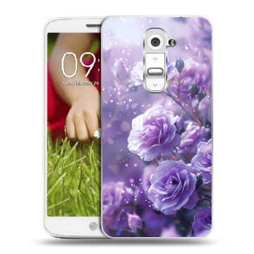 Пластиковый чехол на LG Optimus G2 mini с принтом Розы цветы Пластиковый чехол на LG Optimus G2 mini с принтом Розы цветы