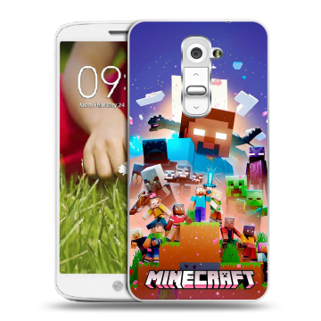 Пластиковый чехол на LG Optimus G2 mini с принтом Майнкрафт Minecraft Пластиковый чехол на LG Optimus G2 mini с принтом Майнкрафт Minecraft