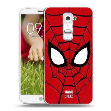 Пластиковый чехол на LG Optimus G2 mini с принтом человек паук spiderman Пластиковый чехол на LG Optimus G2 mini с принтом человек паук spiderman