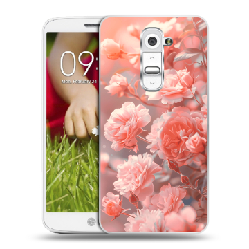 Пластиковый чехол на LG Optimus G2 mini с принтом Розы цветы