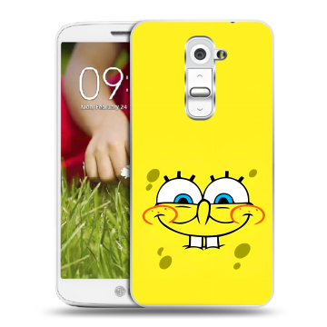 Пластиковый чехол на LG Optimus G2 mini с принтом спанчбоб спанч боб Пластиковый чехол на LG Optimus G2 mini с принтом спанчбоб спанч боб