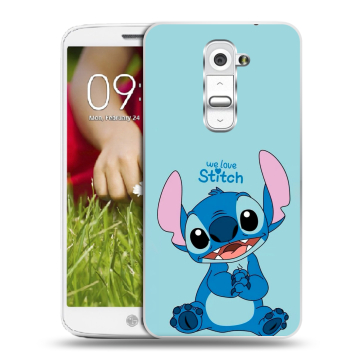 Пластиковый чехол на LG Optimus G2 mini с принтом Лило и Стич Пластиковый чехол на LG Optimus G2 mini с принтом Лило и Стич