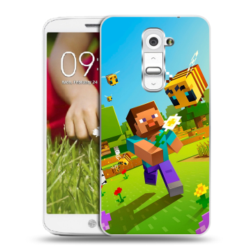 Пластиковый чехол на LG Optimus G2 mini с принтом Майнкрафт Minecraft Пластиковый чехол на LG Optimus G2 mini с принтом Майнкрафт Minecraft