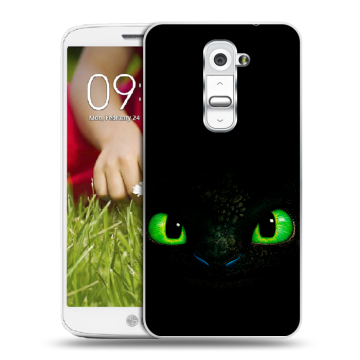 Пластиковый чехол на LG Optimus G2 mini с принтом Как приручить дракона