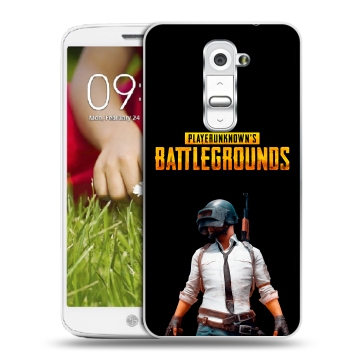 Пластиковый чехол на LG Optimus G2 mini с принтом PUGB ПАГБ