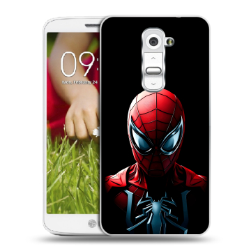 Пластиковый чехол на LG Optimus G2 mini с принтом Spiderman Человек паук Пластиковый чехол на LG Optimus G2 mini с принтом Spiderman Человек паук
