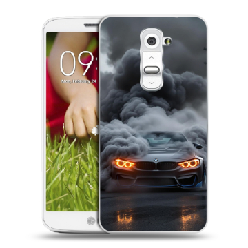 Пластиковый чехол на LG Optimus G2 mini с принтом BMW БМВ Пластиковый чехол на LG Optimus G2 mini с принтом BMW БМВ