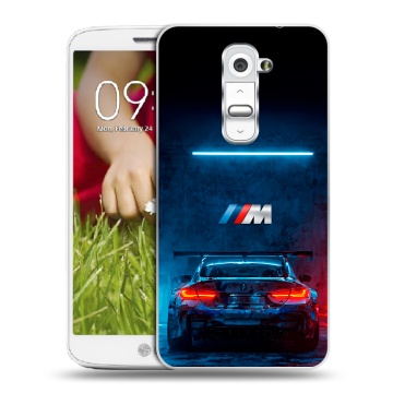 Пластиковый чехол на LG Optimus G2 mini с принтом BMW БМВ