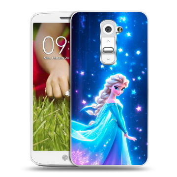 Пластиковый чехол на LG Optimus G2 mini с принтом Холодное сердце Frozen