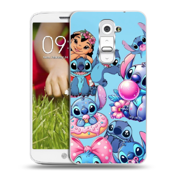 Пластиковый чехол на LG Optimus G2 mini с принтом Лило и Стич Пластиковый чехол на LG Optimus G2 mini с принтом Лило и Стич