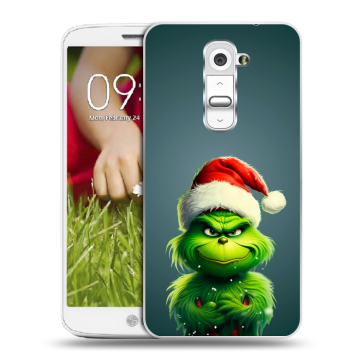 Пластиковый чехол на LG Optimus G2 mini с принтом Новый год