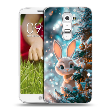 Пластиковый чехол на LG Optimus G2 mini с принтом Новый год