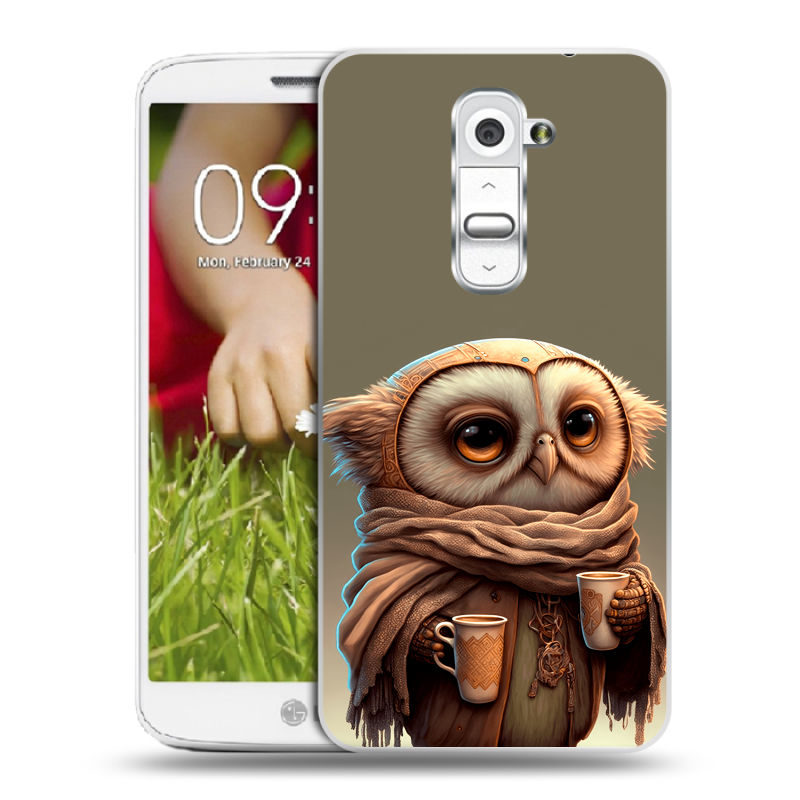 Пластиковый чехол на LG Optimus G2 mini с принтом Сова Пластиковый чехол на LG Optimus G2 mini с принтом Сова