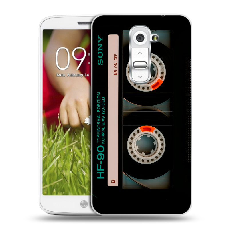 Пластиковый чехол на LG Optimus G2 mini с принтом Кассета Пластиковый чехол на LG Optimus G2 mini с принтом Кассета