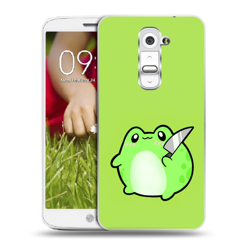 Пластиковый чехол на LG Optimus G2 mini с принтом Лягушенок Пластиковый чехол на LG Optimus G2 mini с принтом Лягушенок