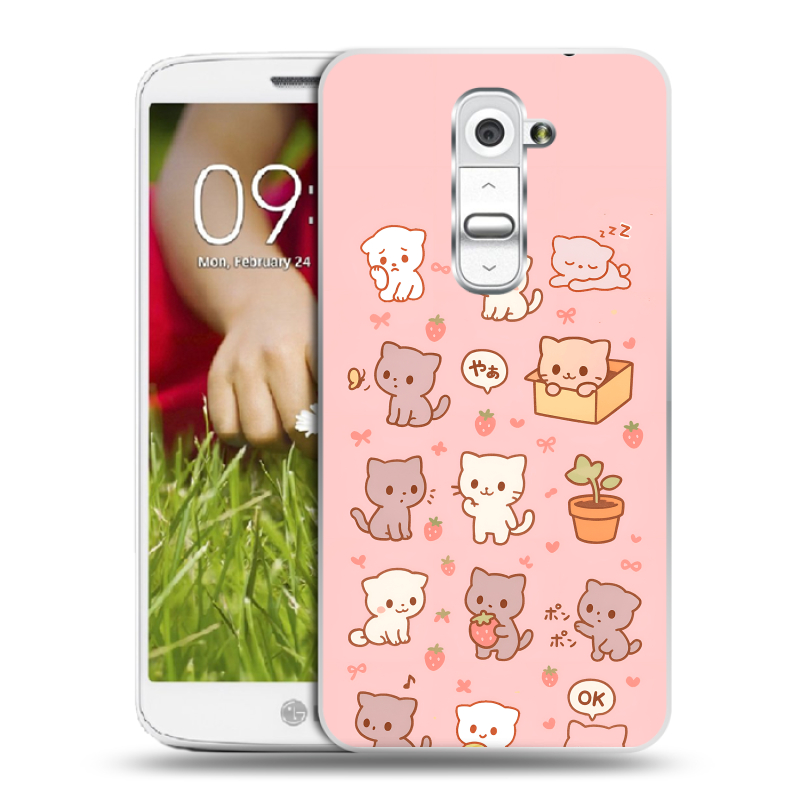 Пластиковый чехол на LG Optimus G2 mini с принтом Hello Kitty Хелоу Кити Пластиковый чехол на LG Optimus G2 mini с принтом Hello Kitty Хелоу Кити