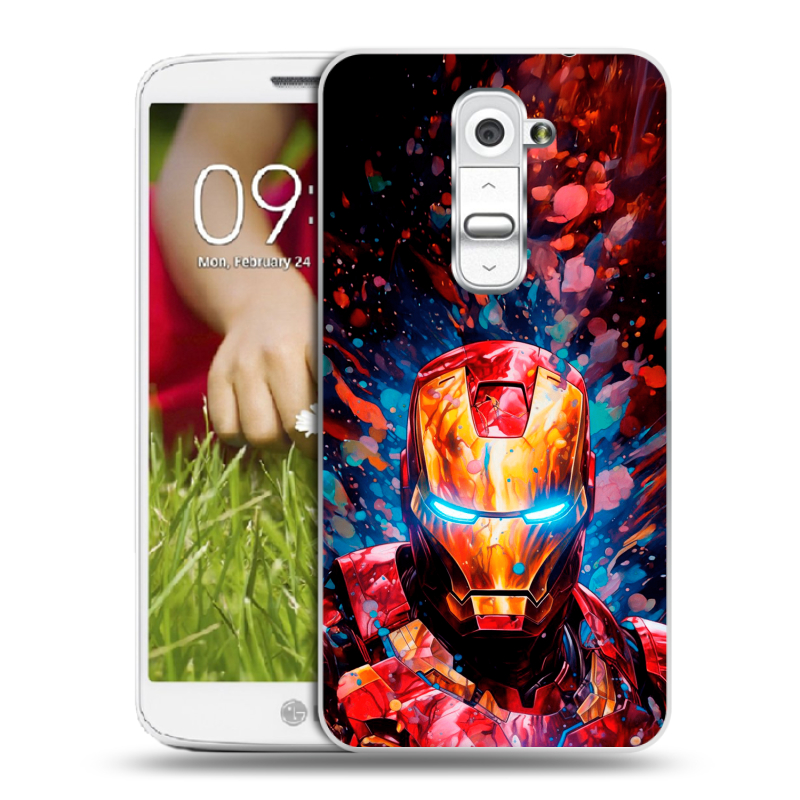 Пластиковый чехол на LG Optimus G2 mini с принтом Железный человек Ironman Пластиковый чехол на LG Optimus G2 mini с принтом Железный человек Ironman