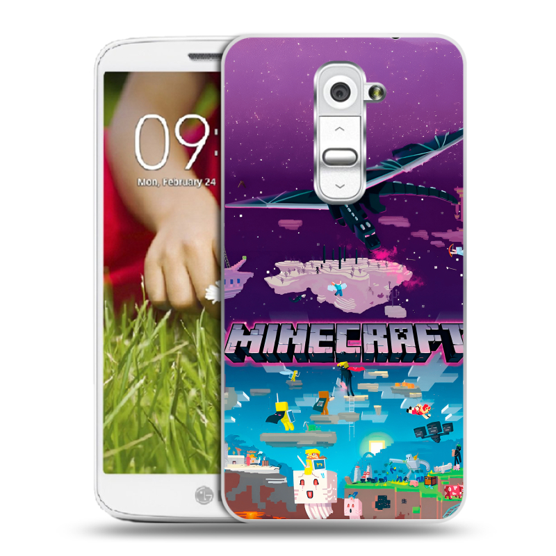 Пластиковый чехол на LG Optimus G2 mini с принтом Майнкрафт Minecraft Пластиковый чехол на LG Optimus G2 mini с принтом Майнкрафт Minecraft