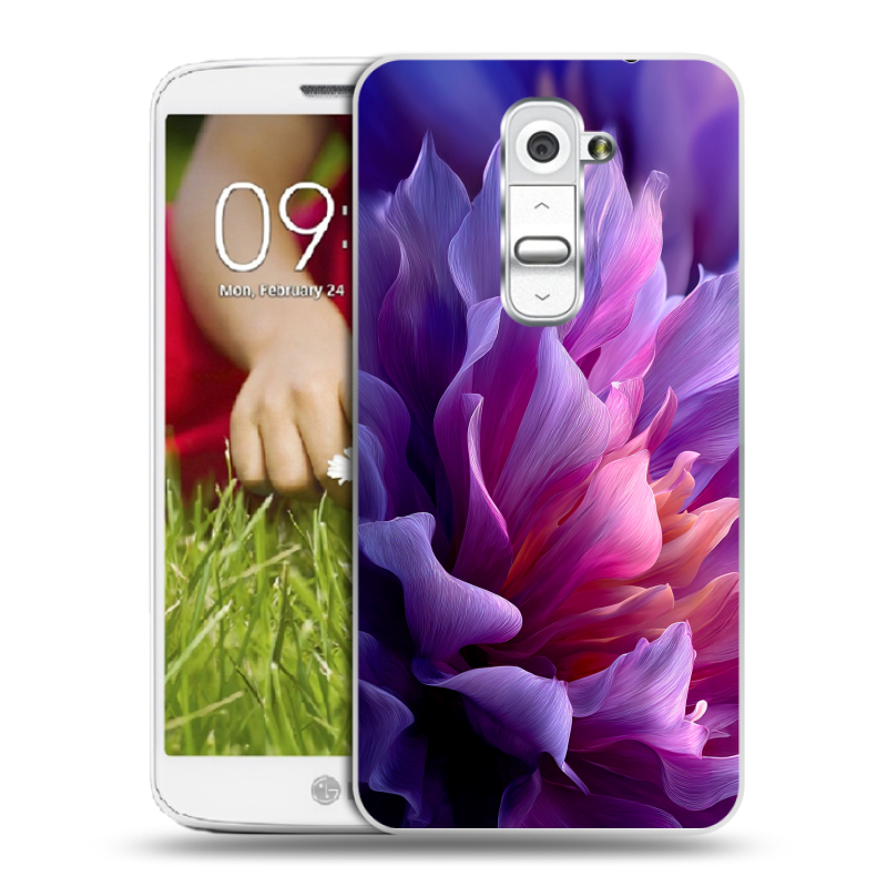 Пластиковый чехол на LG Optimus G2 mini с принтом женский цветы Пластиковый чехол на LG Optimus G2 mini с принтом женский цветы