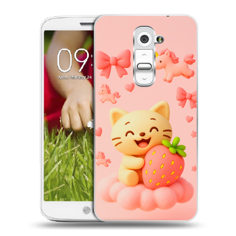 Пластиковый чехол на LG Optimus G2 mini с принтом для девочек Пластиковый чехол на LG Optimus G2 mini с принтом для девочек