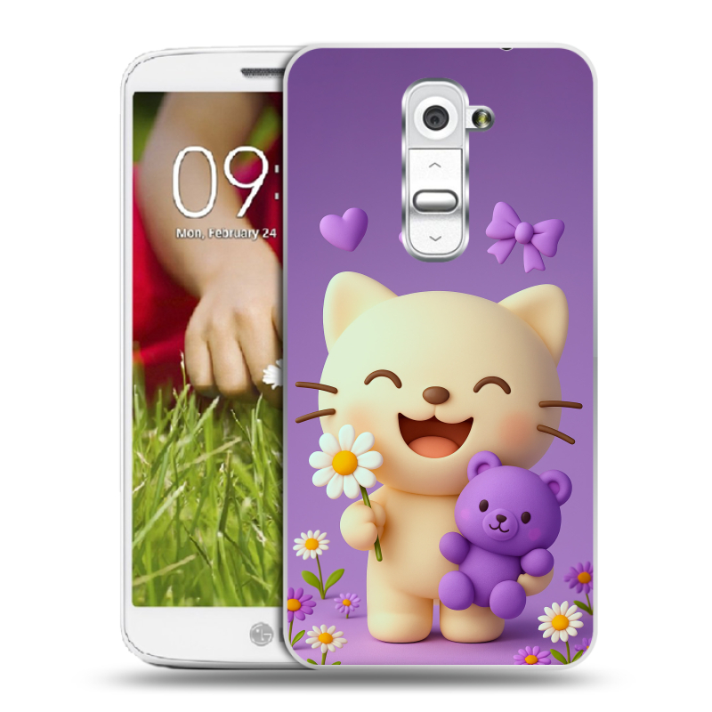 Пластиковый чехол на LG Optimus G2 mini с принтом для девочек Пластиковый чехол на LG Optimus G2 mini с принтом для девочек
