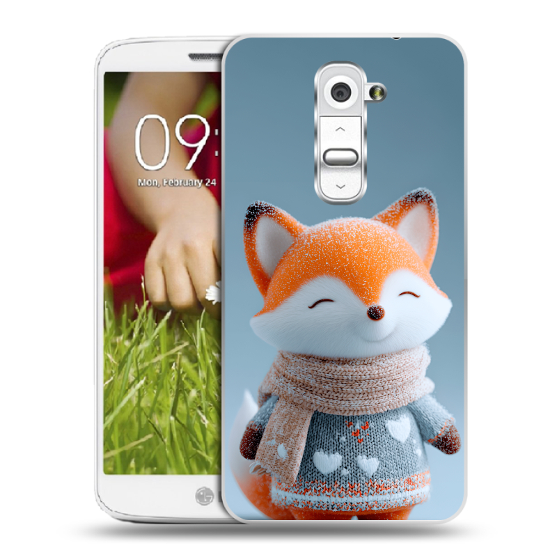 Пластиковый чехол на LG Optimus G2 mini с принтом Лиса Пластиковый чехол на LG Optimus G2 mini с принтом Лиса