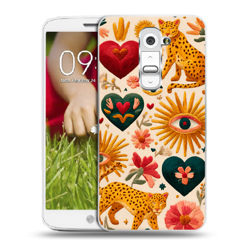 Пластиковый чехол на LG Optimus G2 mini с принтом Модный принт Пластиковый чехол на LG Optimus G2 mini с принтом Модный принт