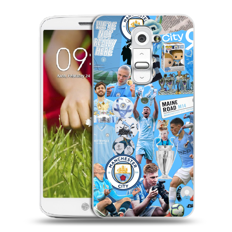 Пластиковый чехол на LG Optimus G2 mini с принтом Man City Манчестер Сити Пластиковый чехол на LG Optimus G2 mini с принтом Man City Манчестер Сити
