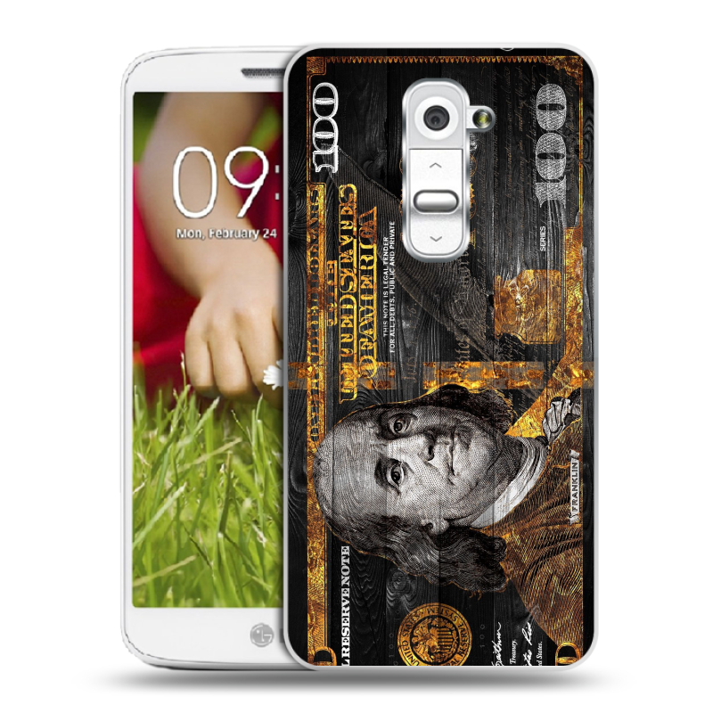 Пластиковый чехол на LG Optimus G2 mini с принтом Доллар деньги Пластиковый чехол на LG Optimus G2 mini с принтом Доллар деньги