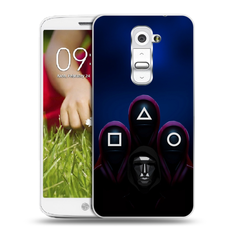 Пластиковый чехол на LG Optimus G2 mini с принтом Игра Кальмара Пластиковый чехол на LG Optimus G2 mini с принтом Игра Кальмара