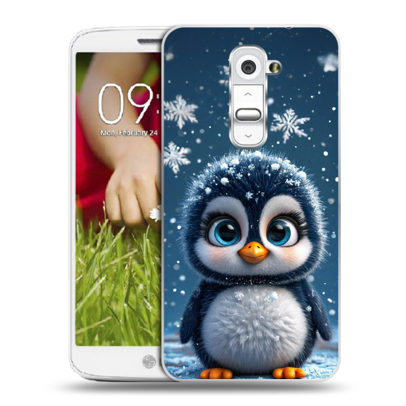 Пластиковый чехол на LG Optimus G2 mini с принтом Новый год Пластиковый чехол на LG Optimus G2 mini с принтом Новый год