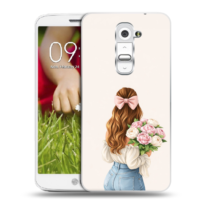 Пластиковый чехол на LG Optimus G2 mini с принтом женский Пластиковый чехол на LG Optimus G2 mini с принтом женский