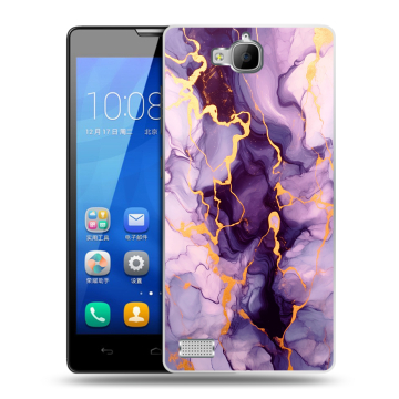 Пластиковый чехол на Huawei Honor 3c с принтом Мрамор Пластиковый чехол на Huawei Honor 3c с принтом Мрамор