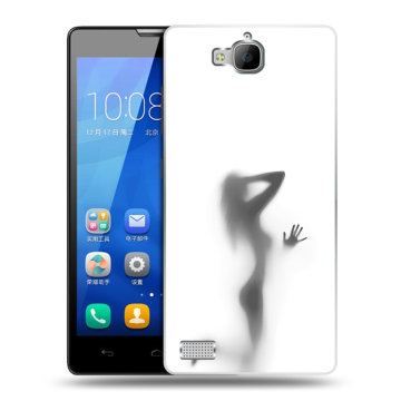 Пластиковый чехол на Huawei Honor 3c с принтом Силуэт