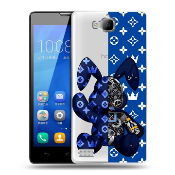 Пластиковый чехол на Huawei Honor 3c с принтом Луи робот