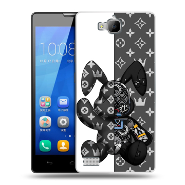 Пластиковый чехол на Huawei Honor 3c с принтом Луи робот Пластиковый чехол на Huawei Honor 3c с принтом Луи робот