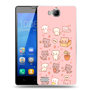 Пластиковый чехол на Huawei Honor 3c с принтом Hello Kitty Хелоу Кити Пластиковый чехол на Huawei Honor 3c с принтом Hello Kitty Хелоу Кити