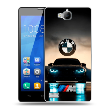 Пластиковый чехол на Huawei Honor 3c с принтом БМВ BMW Пластиковый чехол на Huawei Honor 3c с принтом БМВ BMW