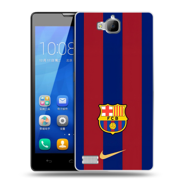 Пластиковый чехол на Huawei Honor 3c с принтом Барселона Barcelona Пластиковый чехол на Huawei Honor 3c с принтом Барселона Barcelona