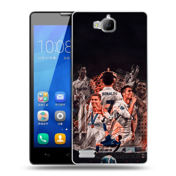 Пластиковый чехол на Huawei Honor 3c с принтом Реал Роналдо Real Ronaldo